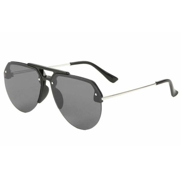 Aviator Sunglasses‎ Rimless Fashion Pilot Style Sun Glasses Trendy Street Wear - Picture 1 of 4